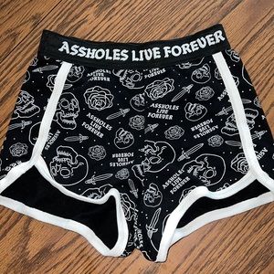 Assholes live forever shorts NWOT - boxer short style